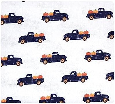 Hudson Baby Unisex Baby Cotton Flannel Receiving Blankets, Pumpkin, One Size - Image 3