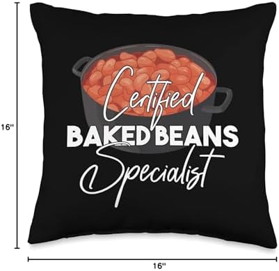 Baked Beans Specialist - National Baked Bean Day Throw Pillow - Image 4