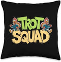 Trot Squad, Friendsgiving Squad Running Thanksgiving Throw Pillow by HadleyDesigns