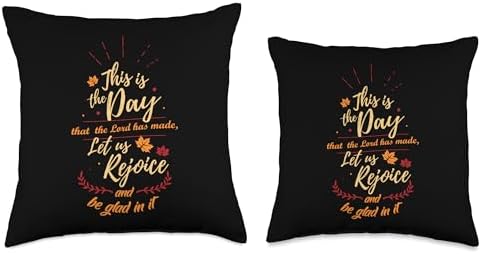 Thanksgiving - This is the Day the Lord has made Throw Pillow - Image 3