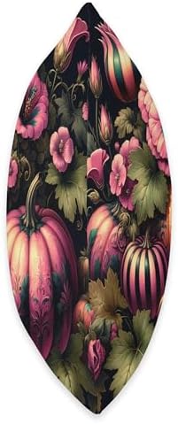 Vintage Pink Flowers Pumpkin Autumn Thanksgiving Girl Women Throw Pillow - Image 2