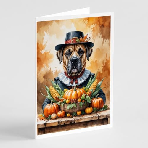 Caroline's Treasures Bullmastiff Dogs Blank 5x7 Note Cards Set of 8 by CarolinesTreasures