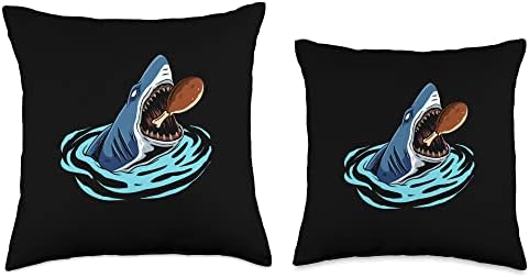 Thanksgiving Cloths Shark Turkey Men Women Kids Shark Eating Turkey Leg Thanksgiving Day Animal Fall Autumn Throw Pillow, 18x18, Multicolor - Image 3