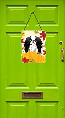 Caroline's Treasures BB2036DS1216 Japanese Chin Thanksgiving Wall or Door Hanging Prints Aluminum Metal Sign Kitchen Wall Bar Bathroom Plaque Home Decor Front Door Plaque, 12x16, Multicolor - Image 2