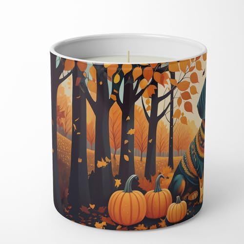Caroline's Treasures DAC1042CDL Dachshund Fall Decorative Soy Candle Nature Soy Wax Essential Oil Home Decor Ideal for Bedroom Kitchen Bath Office Gift, 10 oz - Image 3