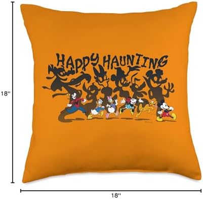 Disney Mickey and Friends Happy Haunting Halloween Throw Pillow
