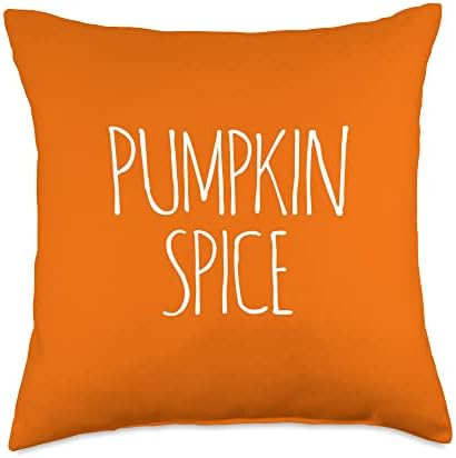 THANKSGIVING PUMPKIN SPICE DECORATIONS MENS WOMENS CHILDRENS Throw Pillow by Unknown