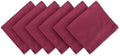 DII Solid Napkin Set Collection, 20x20, Wine, 6 Piece by DII