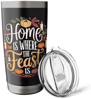 Home Where The Feast Is Thanksgiving Stainless Steel Insulated Tumbler - Image 5