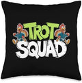 Trot Squad, Friendsgiving Squad Running Thanksgiving Throw Pillow by HadleyDesigns
