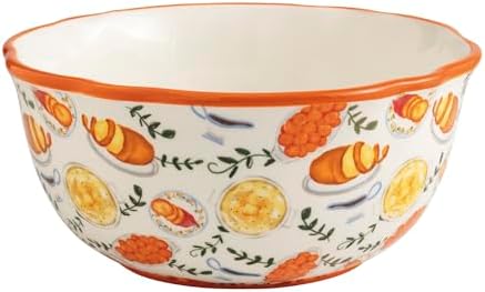Mud Pie Thanksgiving Mashed Potato Bowl with Masher, Yam Serving Bowl Set - Image 3