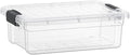 Superio Storage Bins with Lids, Clear Plastic Containers for Organizing, Stackable Totes, BPA Free, Odor Free, Organizer Boxes for Home, and Dorm