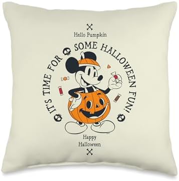 Disney Mickey Mouse Vintage Halloween Fun Throw Pillow