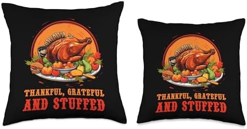 Thanksgiving Food Thanksgiving Day Chef Costume Cooking Turkey Food Lover Throw Pillow, 16x16, Multicolor - Image 3