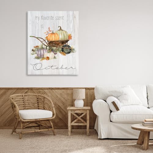 Stupell Industries Fall Pumpkin Wagon Rustic, 30 x 40 Inch Canvas Wall Art - Image 3