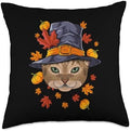 Thanksgiving Abyssinian Pilgrim Costume Fall Autumn Throw Pillow by Unknown