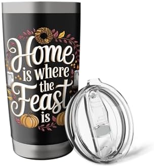 Home Where The Feast Is Thanksgiving Stainless Steel Insulated Tumbler - Image 5