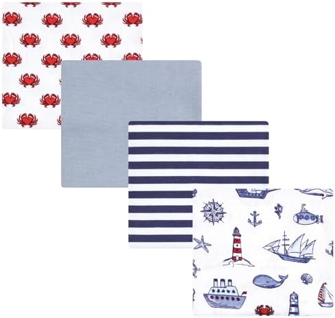 Hudson Baby Unisex Baby Cotton Flannel Receiving Blankets, Lighthouse, One Size (Pack of 2) - Image 7