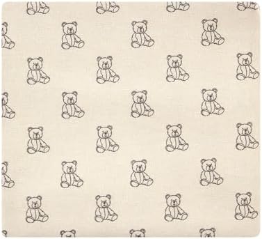 Hudson Baby Unisex Baby Cotton Poly Flannel Receiving Blankets, Teddy Bears, One Size - Image 5
