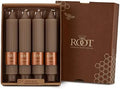 Root Candles 4-Count Unscented Dinner Candles Dripless Beeswax Enhanced Grecian Collenette Boxed Candle Set, 7-Inch, Portobello by RootCandles