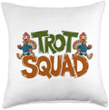 Trot Squad, Friendsgiving Squad Running Thanksgiving Throw Pillow by HadleyDesigns