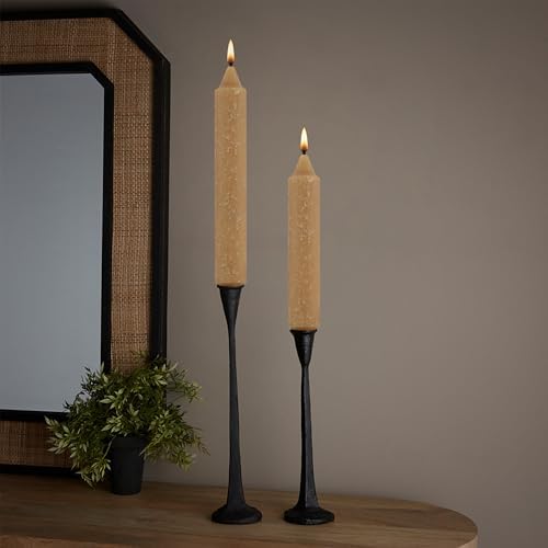 Root Candles 4-Count Unscented Timberline Collenettes, 9", Beeswax Color - Image 2
