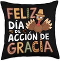 Feliz Dia De Accion De Gracia Happy Thanksgiving Spanish Throw Pillow by Unknown