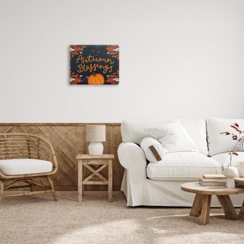 Autumn Blessings Fall Leaves, 16 x 20 Inch Canvas Wall Art - Image 4