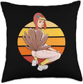 Twerky Turkey Butt Pilgrim Funny Thanksgiving Twerk Dance Throw Pillow by Unknown