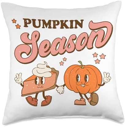 Pumpkin Spice season Thanksgiving dinner Pumpkin Pie Teacher Throw Pillow by Unknown