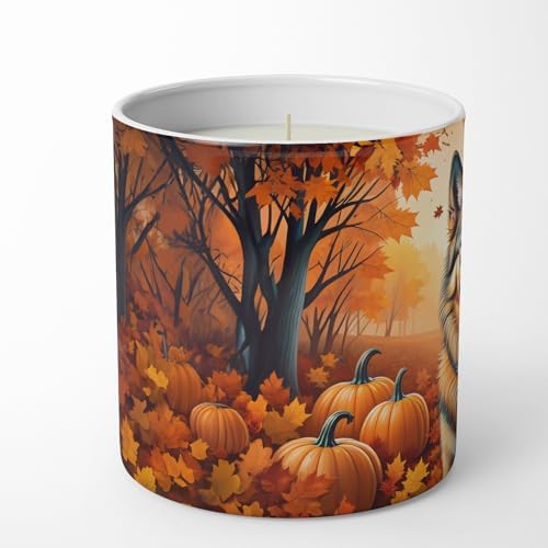 Caroline's Treasures DAC1018CDL Belgian Tervuren Fall Decorative Soy Candle Nature Soy Wax Essential Oil Home Decor Ideal for Bedroom Kitchen Bath Office Gift, 10 oz - Image 3