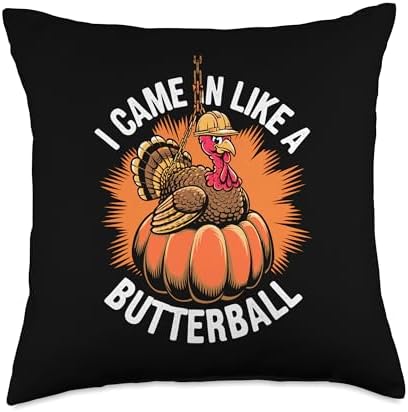Pumpkin Design Fall Throw Pillow by Unknown