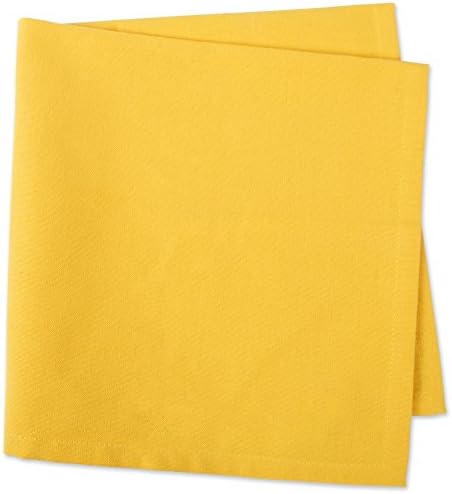 DII Solid Napkin Set Collection, 20x20, Marigold, 6 Piece - Image 3