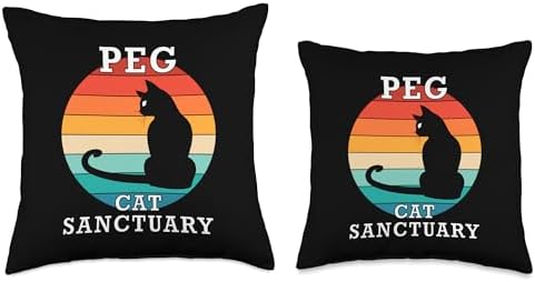Peg Cat Sanctuary Group Family Reunion Name Throw Pillow - Image 3