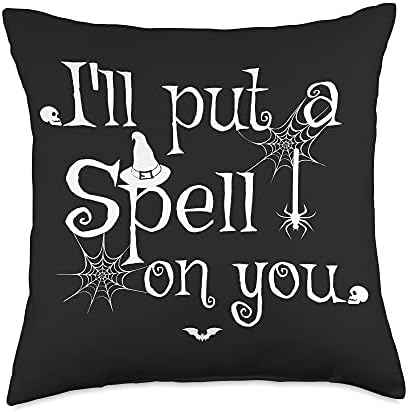 Witchcraft I'll Put A Spell On You Funny Witches Halloween Throw Pillow