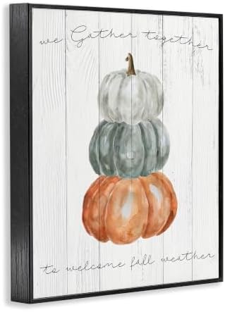Pumpkins Gather Together Fall, 16 x 20 Inch Framed Giclée Print - Image 2