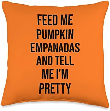 Pumpkin Empanadas Funny Thanksgiving 2022 Throw Pillow by Unknown