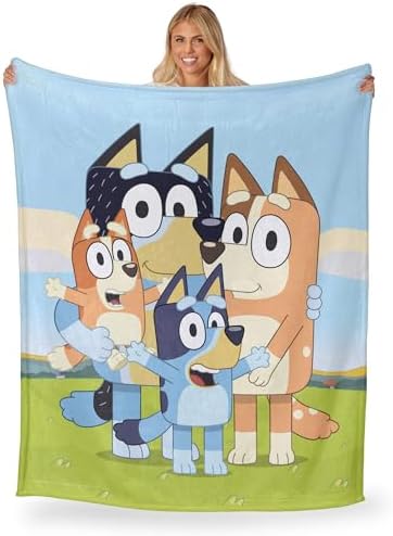 Northwest Bluey Silk Touch Throw Blanket, 50" x 60", Heeler Family