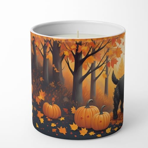 Caroline's Treasures DAC1032CDL Black Cairn Terrier Fall Decorative Soy Candle Nature Soy Wax Essential Oil Home Decor Ideal for Bedroom Kitchen Bath Office Gift, 10 oz - Image 3