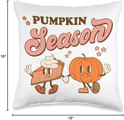 Pumpkin Spice season Thanksgiving dinner Pumpkin Pie Teacher Throw Pillow - Image 4