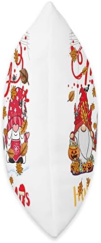 Merry Happy Hallothanksmas Gnomes Halloween Thanksgiving mas Throw Pillow - Image 2
