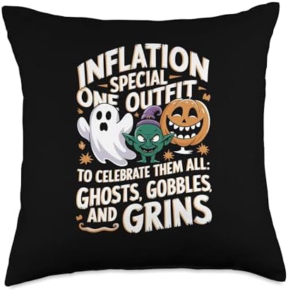 Special Inflation Halloween Costume Thanksgiving Christmas Throw Pillow by Unknown