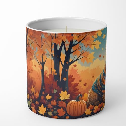 Caroline's Treasures DAC1010CDL Australian Terrier Terrier Fall Decorative Soy Candle Nature Soy Wax Essential Oil Home Decor Ideal for Bedroom Kitchen Bath Office Gift, 10 oz - Image 3