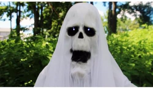 Haunted Hill Farm 6.0-Ft. Life-Size Talking Ghost Halloween Animatronic