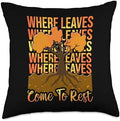 Autumn Leaves Fall Leaf Thanksgiving Women Where Leaves Come to Rest Throw Pillow, 18x18, Multicolor by Unknown