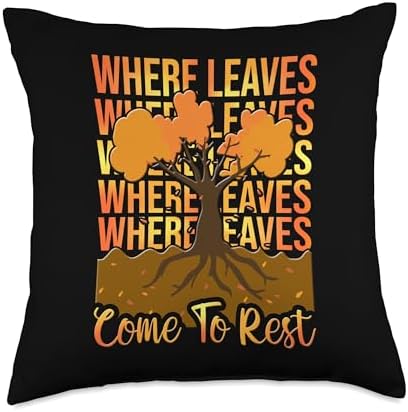 Autumn Leaves Fall Leaf Thanksgiving Women Where Leaves Come to Rest Throw Pillow, 18x18, Multicolor by Unknown