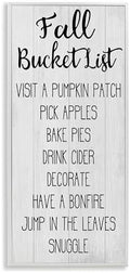 'Fall Bucket List Casual Sign'| Framed Giclee Art by StupellIndustries
