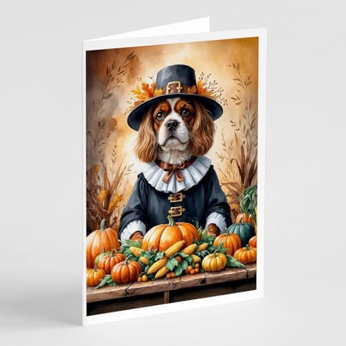 Caroline's Treasures Cavalier Spaniel Dogs Blank 5x7 Note Cards Set of 8 by CarolinesTreasures