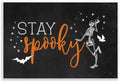 Stay Spooky Skeleton, 13 x 19 Inch Mounted Print on Wall Plaque