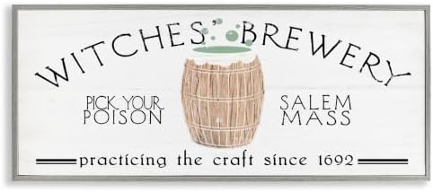 Witches Brewery Vintage Salem Sign, 10 x 24 Inch Framed Giclée Print